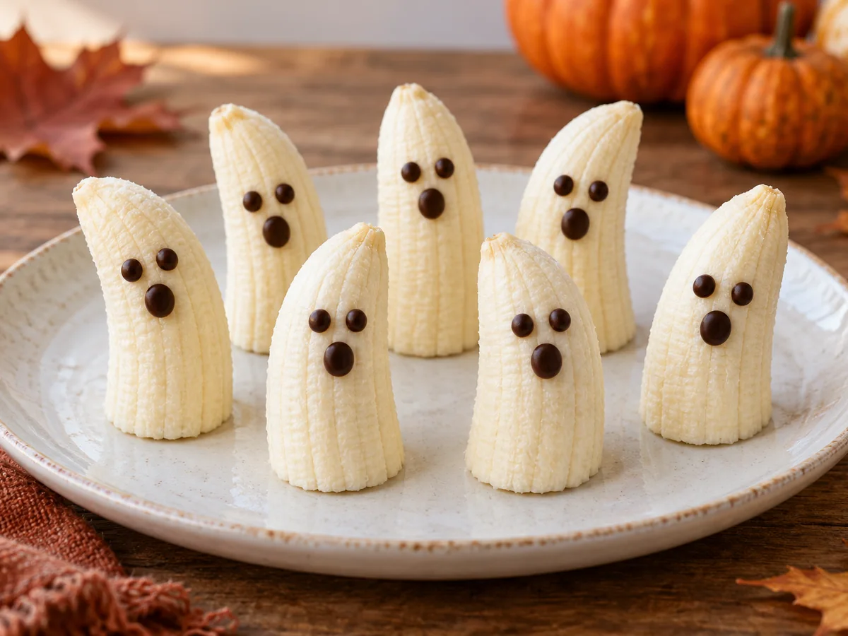 Halloween banana ghosts