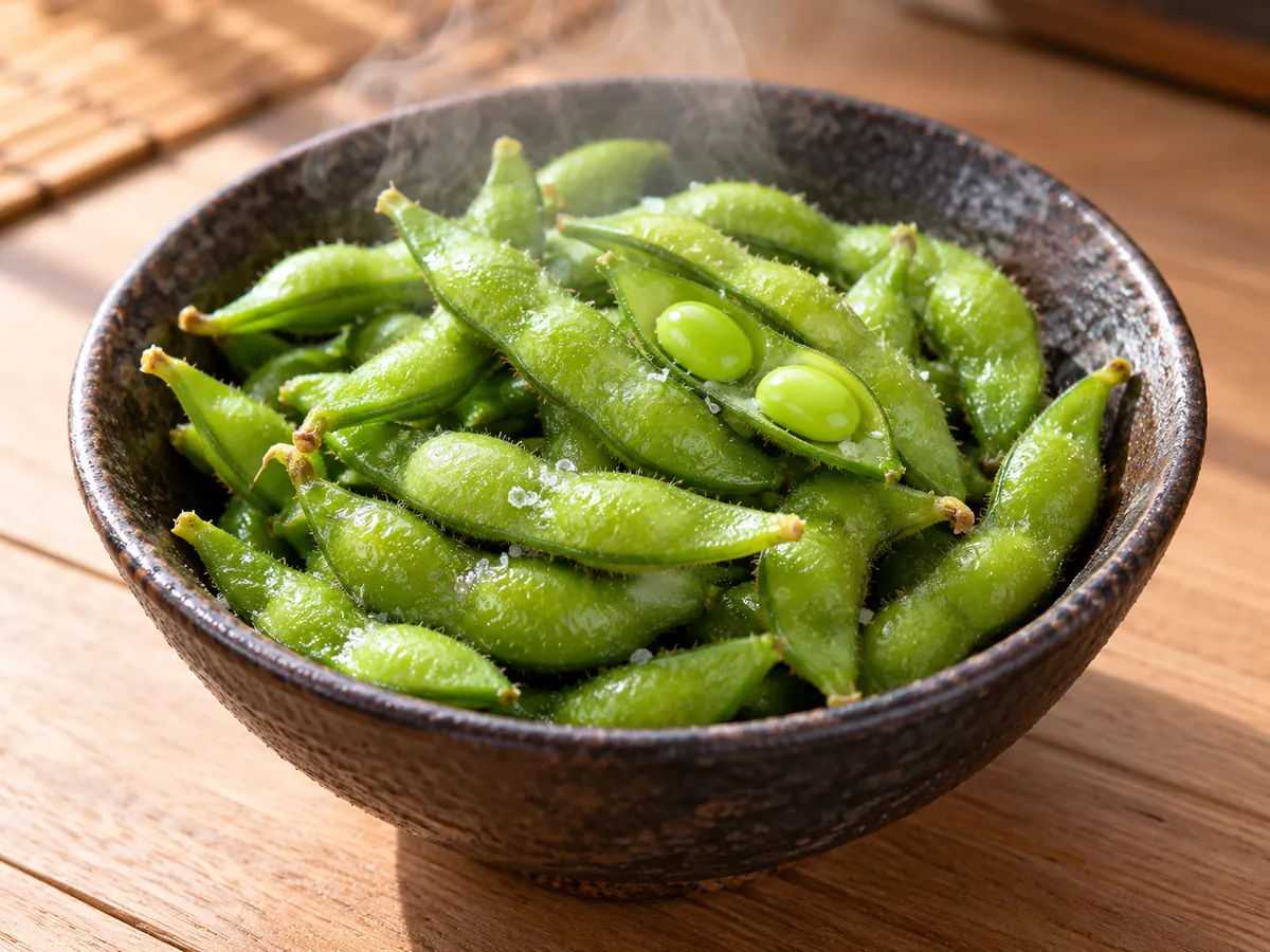 Edamame with salt