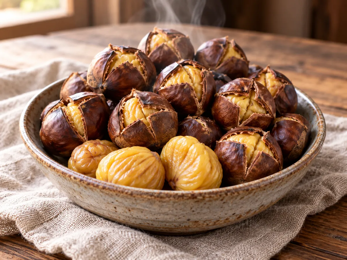 Oven-roasted chestnuts