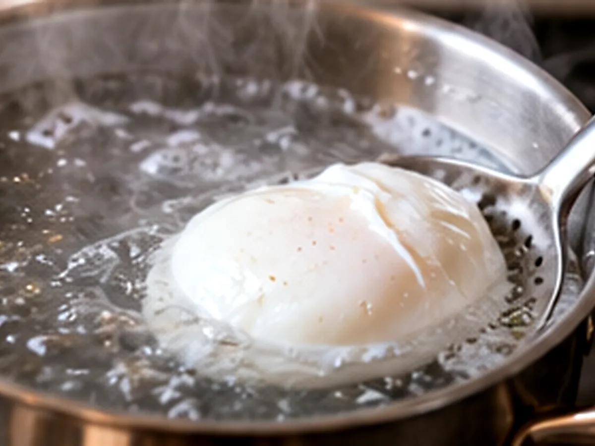 Poached eggs without vinegar